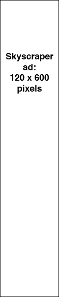 ad size 120 by 600 pixels