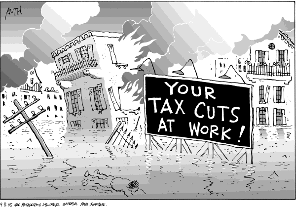 Political cartoon on Top 5 Cartoons of the Week by Tony Auth, Philadelphia Inquirer