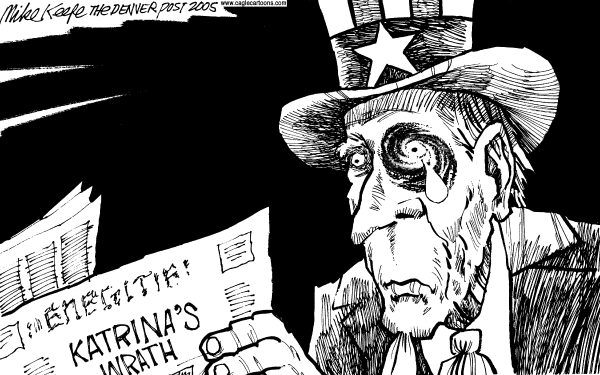 Political cartoon on Top 5 Cartoons of the Week by Mike Keefe, Denver Post