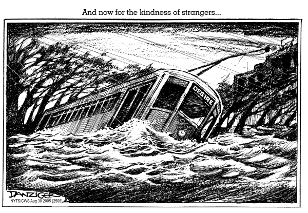 Political cartoon on Other Katrina News by Jeff Danziger, Cartoonists & Writers Syndicate