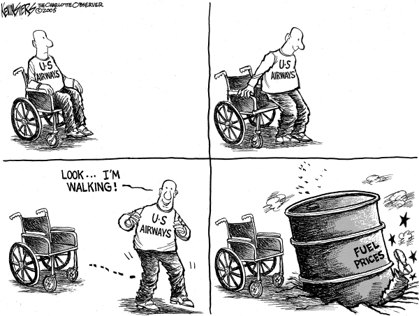 Political cartoon on Gas Prices Still Rising by Kevin Siers, Charlotte Observer