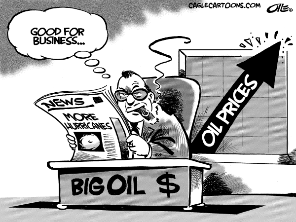 Political cartoon on Gas Prices Still Rising by Olle