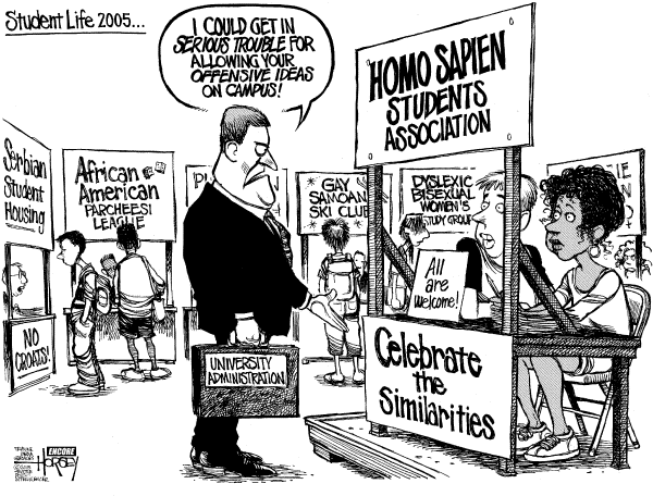 Political cartoon on In Other News by David Horsey, Seattle Post-Intelligencer
