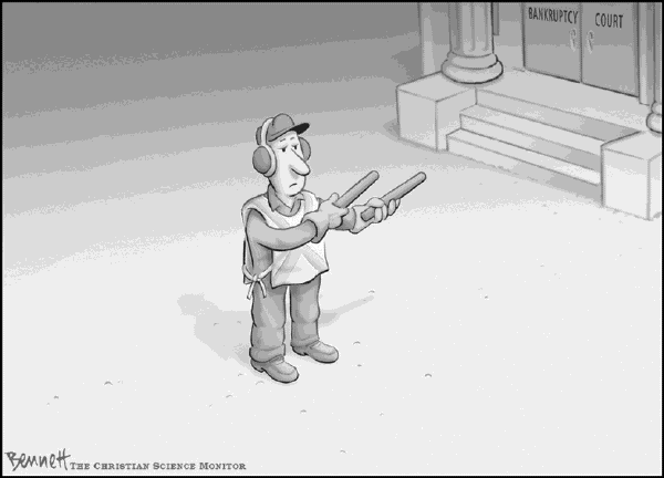 Political cartoon on In Other News by Clay Bennett, Christian Science Monitor