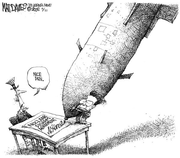 Political cartoon on In Other News by Matt Davies, Journal News
