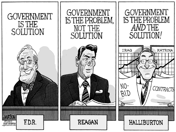 Political cartoon on Hurricane Recovery Continues by RJ Matson, New York Observer
