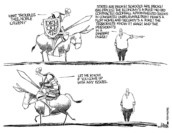 Political cartoon on In Other News by Don Wright, Palm Beach Post