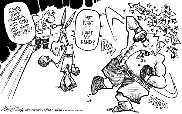 Political cartoon on Top 5 Cartoons of the Week by Mike Keefe, Denver Post