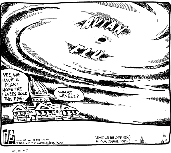 Political cartoon on Top 5 Cartoons of the Week by Tom Toles, Washington Post