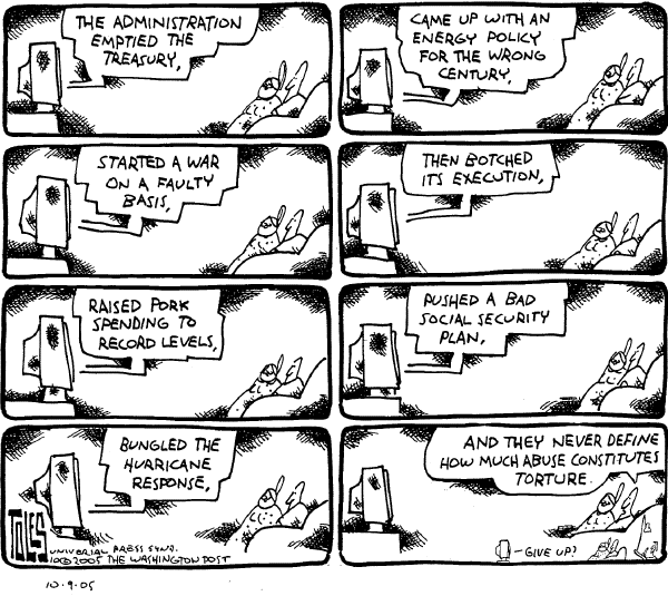 Political cartoon on In Other News by Tom Toles, Washington Post