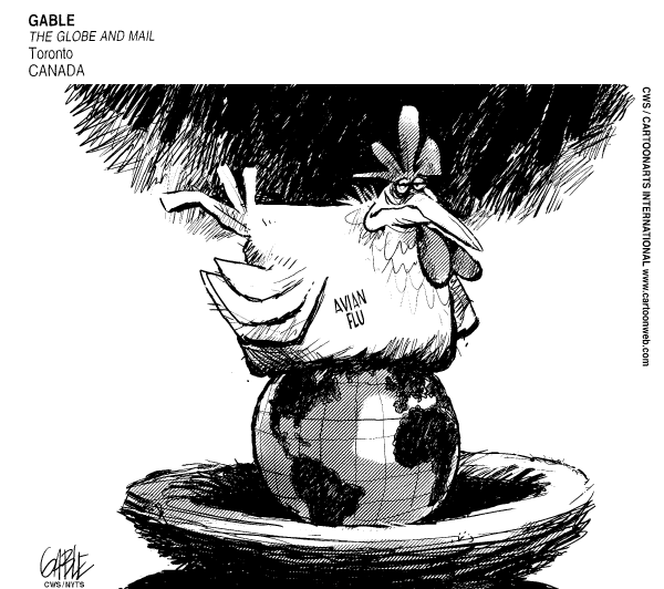 Political cartoon on Natural Disasters Continue by Brian Gable, The Globe and Mail, Toronto