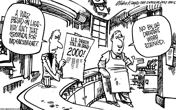 Political cartoon on White House Braces for Indictments by Mike Keefe, Denver Post