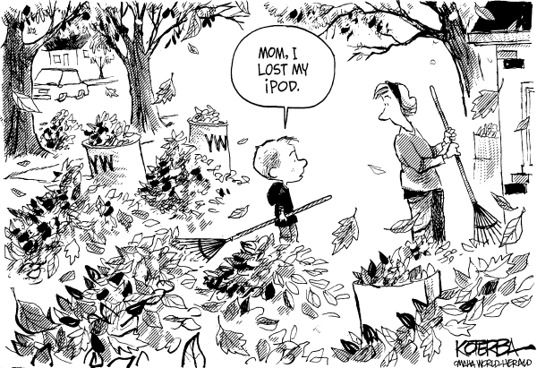 Political cartoon on In Other News by Jeff Koterba, Omaha World-Herald