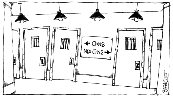 Political cartoon on Libby Indicted, Investigation Continues by Signe Wilkinson, Philadelphia Daily News