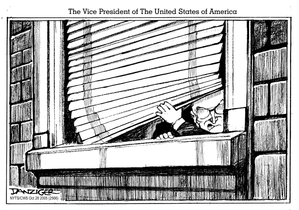 Political cartoon on Libby Indicted, Investigation Continues by Jeff Danziger, Cartoonists & Writers Syndicate