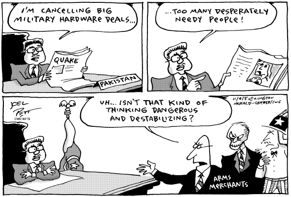 Political cartoon on In Other News by Joel Pett, Lexington Observer