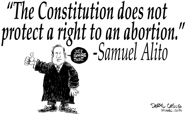 Political cartoon on Alito's Record Comes to Light by Daryl Cagle, Cagle Cartoons