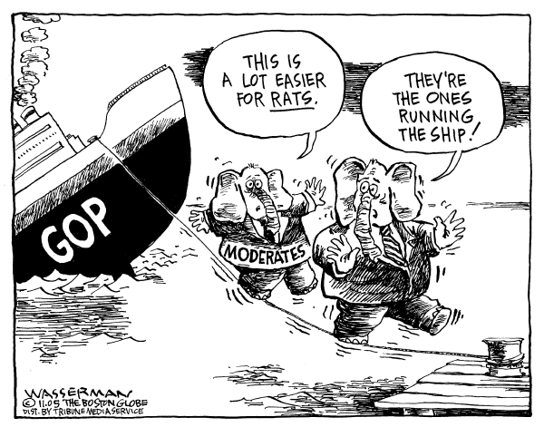 Political cartoon on Election Results by Dan Wasserman, Boston Globe