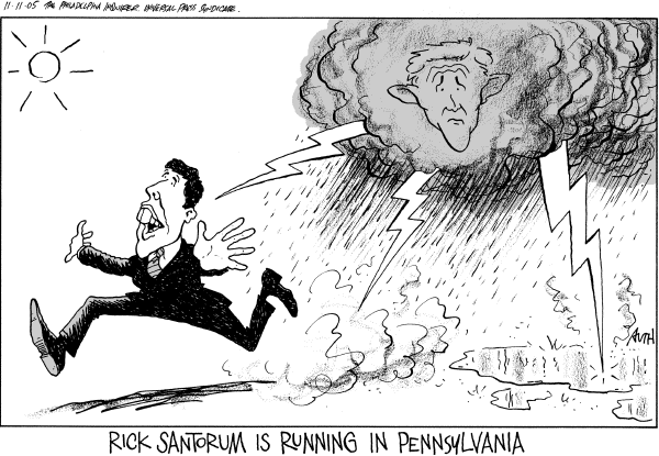 Political cartoon on Election Results by Tony Auth, Philadelphia Inquirer