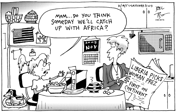 Political cartoon on In Other News by Joel Pett, Lexington Observer