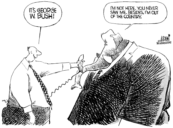 Political cartoon on President’s Popularity at Record Level by Don Wright, Palm Beach Post