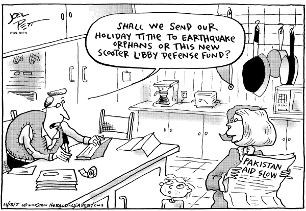 Political cartoon on In Other News by Joel Pett, Lexington Observer