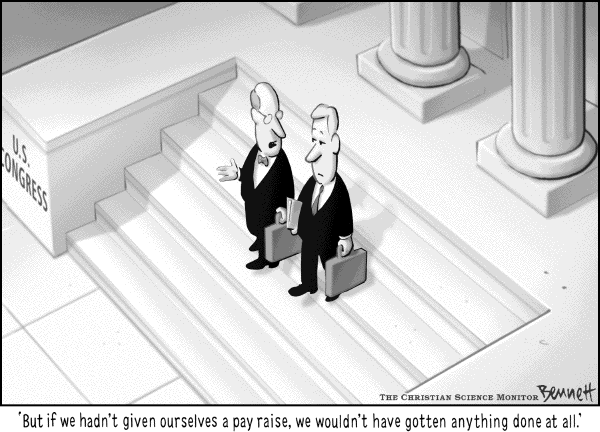 Political cartoon on In Other News by Clay Bennett, Christian Science Monitor
