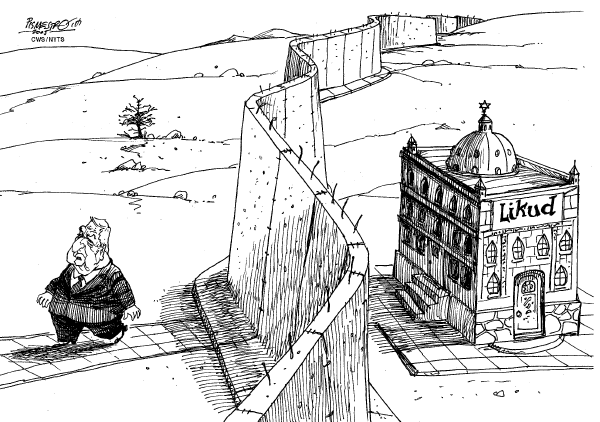 Political cartoon on Ariel Sharon Makes Bold Move by Pismetrouic, Graz, Austria