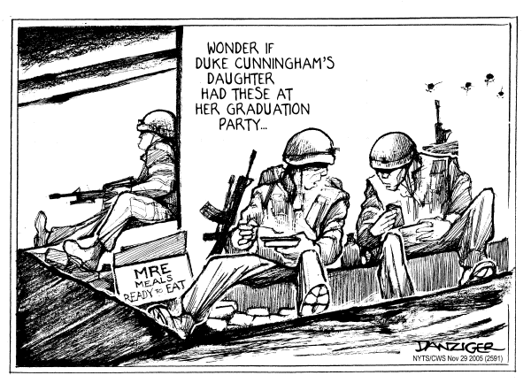Political cartoon on Congressman Pleads Guilty to Bribery by Jeff Danziger, Cartoonists & Writers Syndicate