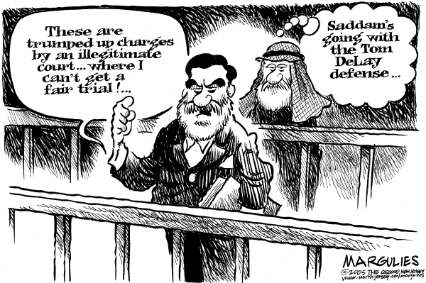 Political cartoon on Victory the Only Option, Bush Says by Jimmy Margulies, The Record, New Jersey