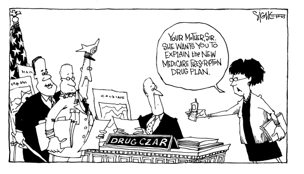Political cartoon on In Other News by Signe Wilkinson, Philadelphia Daily News