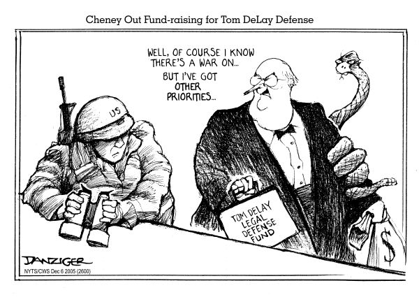 Political cartoon on VP Is Staying Busy by Jeff Danziger, Cartoonists & Writers Syndicate