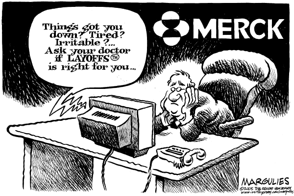 Political cartoon on Economy Making Bold Moves by Jimmy Margulies, The Record, New Jersey