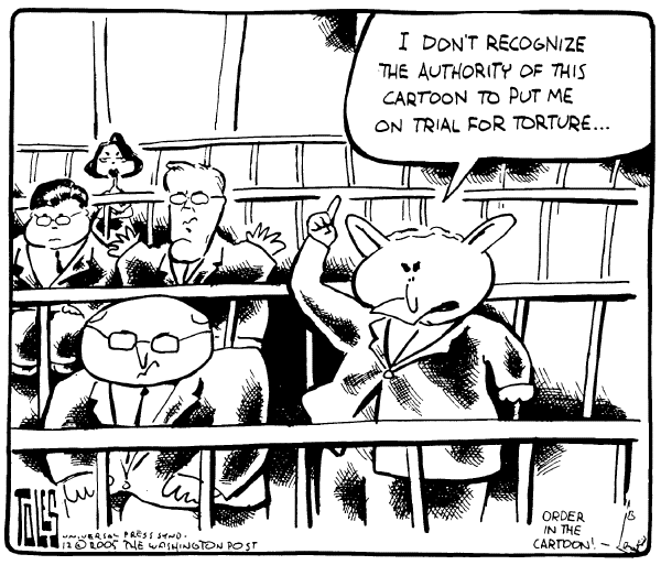 Political cartoon on Tangible Progress in Iraq by Tom Toles, Washington Post