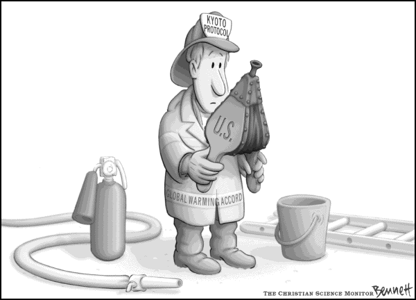 Political cartoon on In Other News by Clay Bennett, Christian Science Monitor