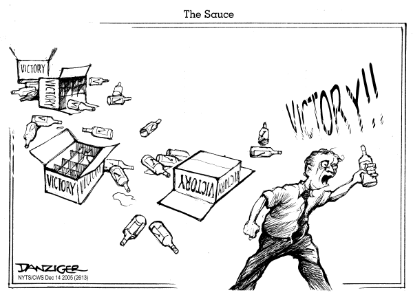 Political cartoon on President's Speeches Justify Iraq War by Jeff Danziger, Cartoonists & Writers Syndicate