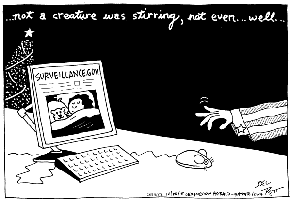Political cartoon on The War at Home by Joel Pett, Lexington Observer