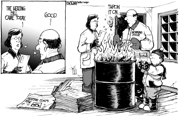 Political cartoon on Top 1% Doing Great by Drew Sheneman, Newark Star Ledger