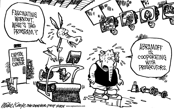 Political cartoon on In Other News by Mike Keefe, Denver Post