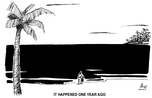 Political cartoon on Environmental News by Heiko Sakurai, Essen, Germany