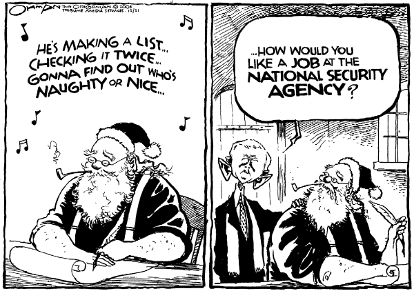 Political cartoon on Season's Greetings by Jack Ohman, The Oregonian
