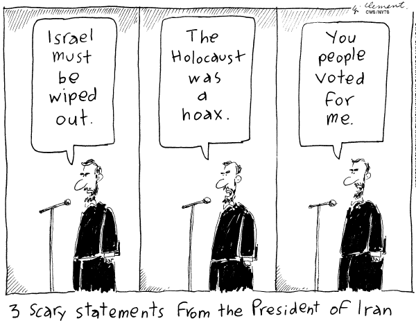 Political cartoon on In Other News by Gary Clement, The National Post, Toronto, Canada