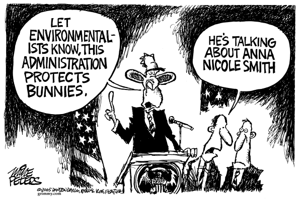 Political cartoon on In Other News by Mike Peters, Dayton Daily News