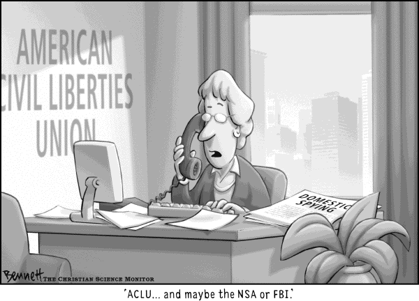 Political cartoon on The War Hits Home by Clay Bennett, Christian Science Monitor