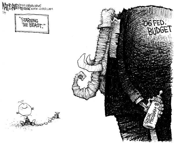 Political cartoon on Inflation Remains in Check by Matt Davies, Journal News