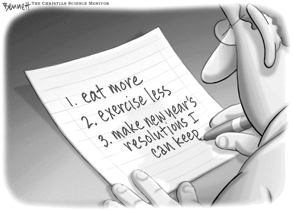 Political cartoon on Season's Greetings by Clay Bennett, Christian Science Monitor