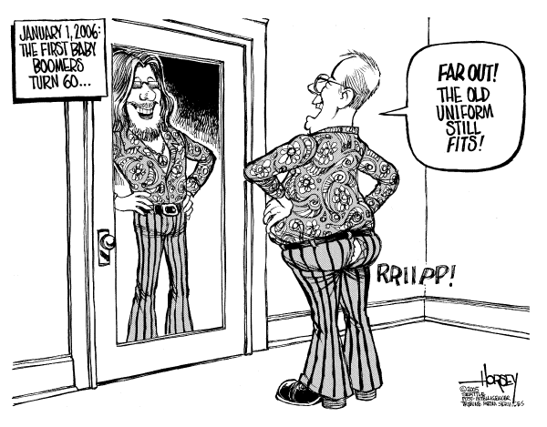 Political cartoon on In Other News by David Horsey, Seattle Post-Intelligencer
