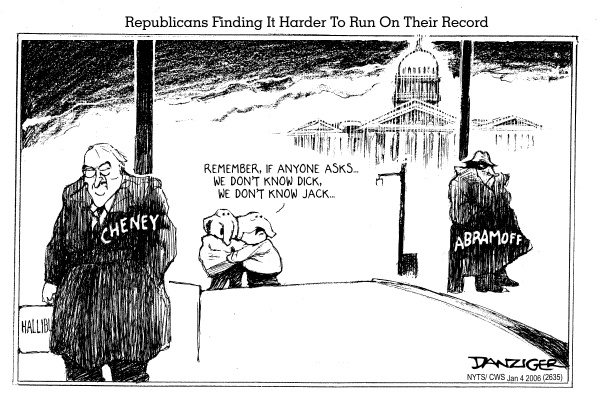 Political cartoon on Abramoff Pleads Guilty by Jeff Danziger, Cartoonists & Writers Syndicate