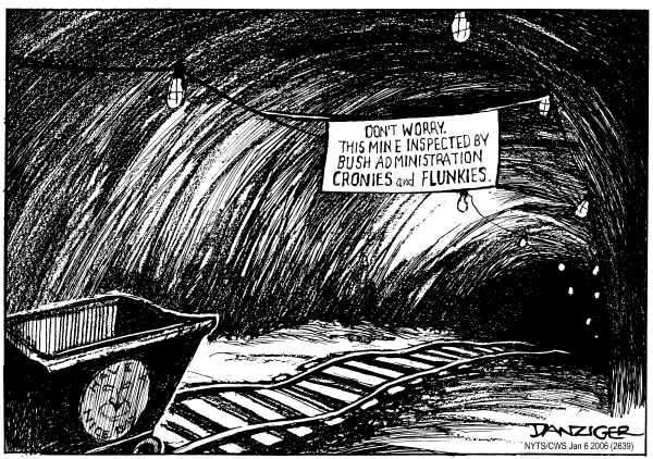 Political cartoon on Miners Had No Chance by Jeff Danziger, Cartoonists & Writers Syndicate