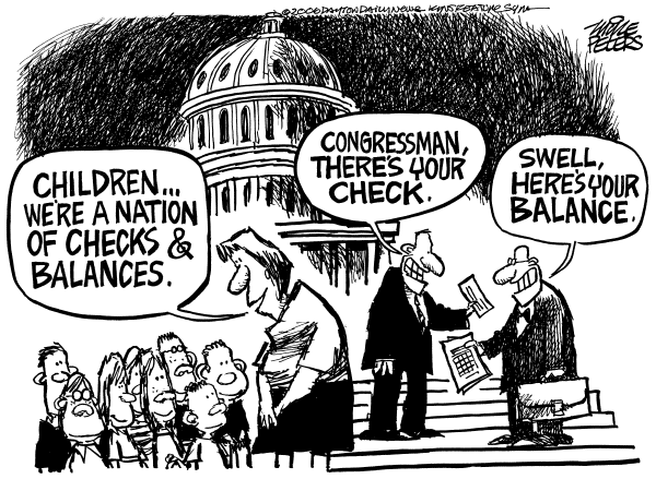 Political cartoon on Republicans Pledge to Reform Washington by Mike Peters, Dayton Daily News